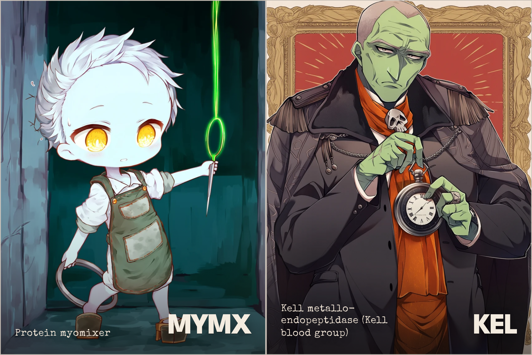 MYMX, 3 y.o.; KEL, 63 y.o.